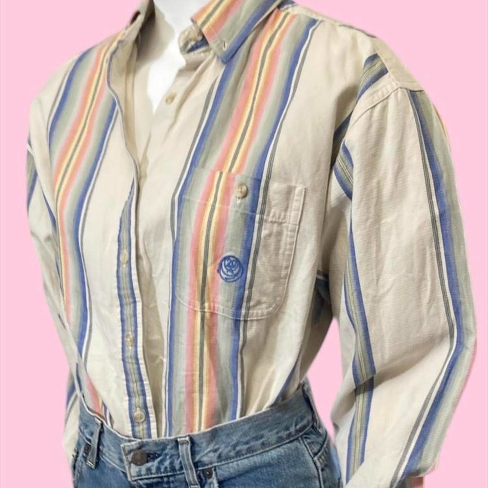 Twenty X by Wrangler pastle Striped Womens Large